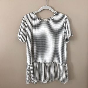 Black and white striped shirt